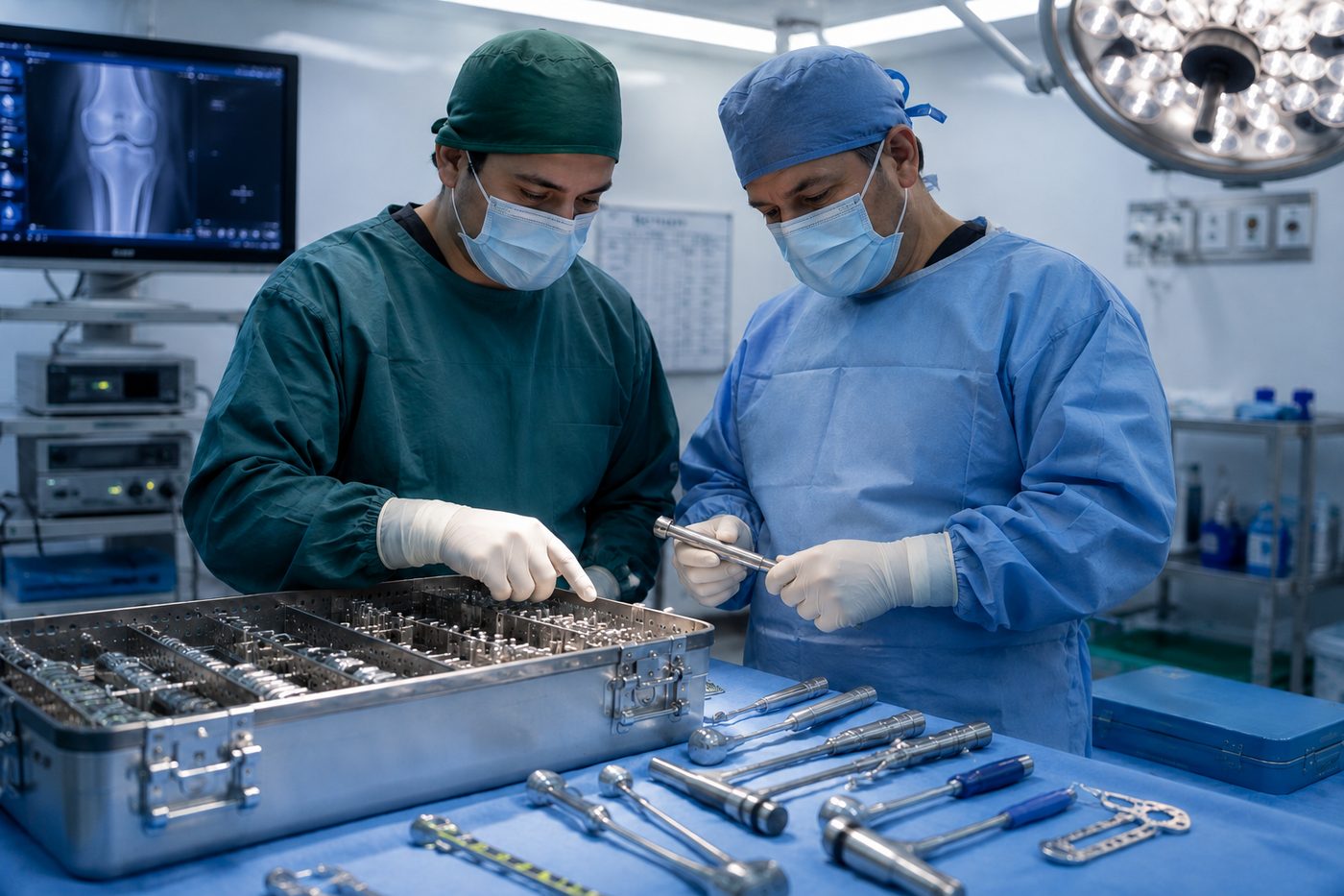 Equipo médico de BR Suministros Médicos en quirófano